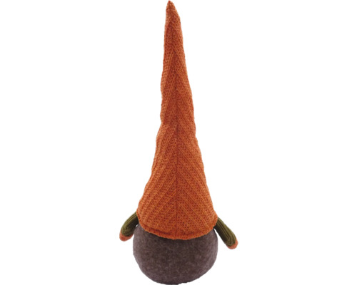Figurine décorative de gnome avec bonnet tricoté et corps en feutre