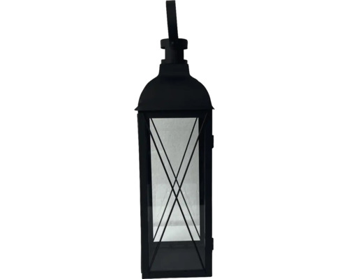 Lanterne décorative en métal et verre