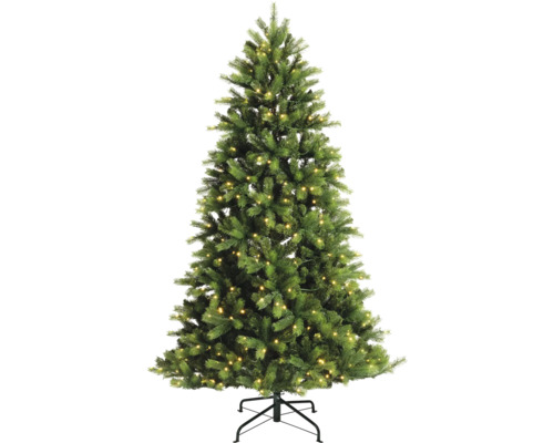 Arbre de Noël artificiel LED Sapin Everlands Ottowa Ø 112 cm H 180 cm extérieur Arbre de Noël artificiel avec éclairage et support