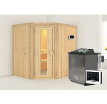Sauna mit Saunaofen und Steuerung