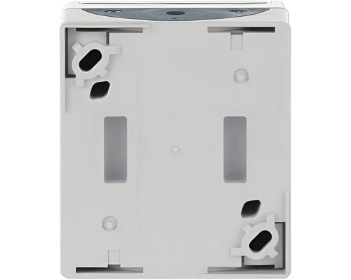 Vue arrière d''un boîtier encastré pour installation électrique