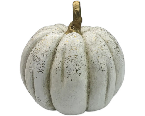 Figurine décorative de citrouille avec tige dorée