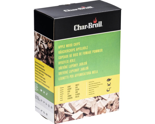 Logo Char-Broil, copeaux de bois de fumage pommier