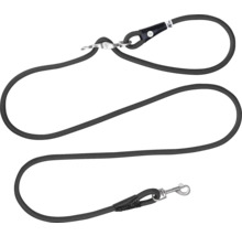 Laisse noire pour chien avec mousqueton