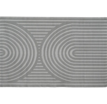 Outdoorteppich Circle grau weiß 120x180 cm