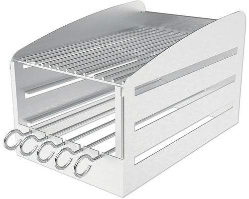 Accessoire de barbecue en acier inoxydable avec brochettes