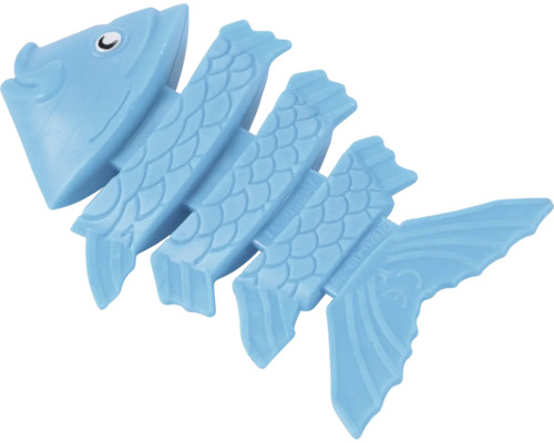 Blauer Fischgrätenförmiger Dekogegenstand aus Kunststoff