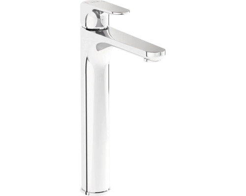 VitrA Waschtischarmatur für Aufsatzwaschbecken ROOT ROUND mit Zugstange chrom A42766EXP Hoher Waschtischmischer aus Metall