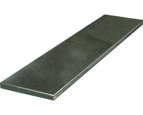 Rebord de fenêtre Gabbro Granit noir 101x20x2 cm Plan de travail en pierre