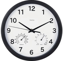 Horloge murale analogique avec affichage de la température et de l''humidité