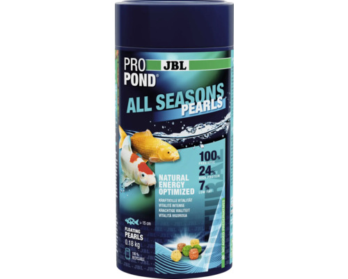 Nourriture pour poissons de bassin JBL PRO POND ALL SEASONS PEARL 0,18 kg gâteaux de nourriture de bassin pour Koi et poissons de bassin JBL ProPond All Seasons Pearls Nourriture pour poissons de bassin de jardin
