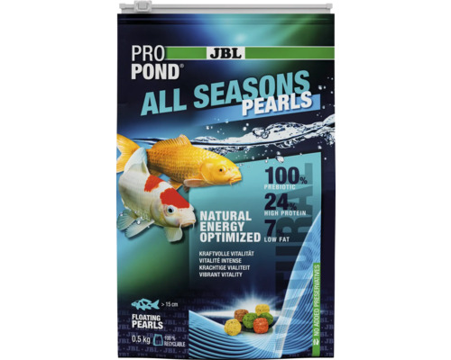 JBL Pro Pond All Seasons Pearls nourriture pour poissons conditionnement de 0,5 kilogramme