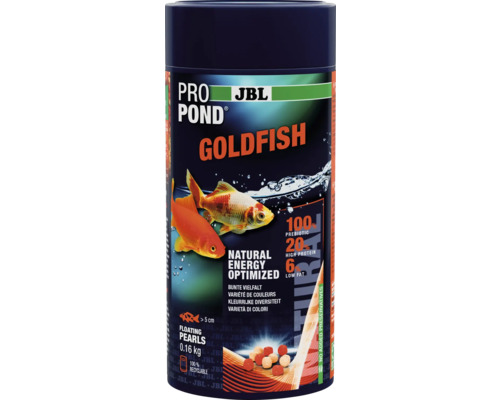 Nourriture pour poissons de bassin JBL PRO POND GOLDFISH 0,16 kg pour poissons rouges Aliment JBL ProPond Goldfish pour poissons rouges en conditionnement de 0.16 kilogramme