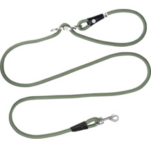 Laisse pour chien verte en corde avec mousqueton