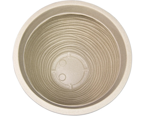 Pot de fleurs en bioplastique, vue de dessus