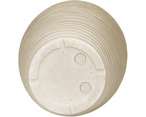 Dessous d''un pot de fleurs structuré