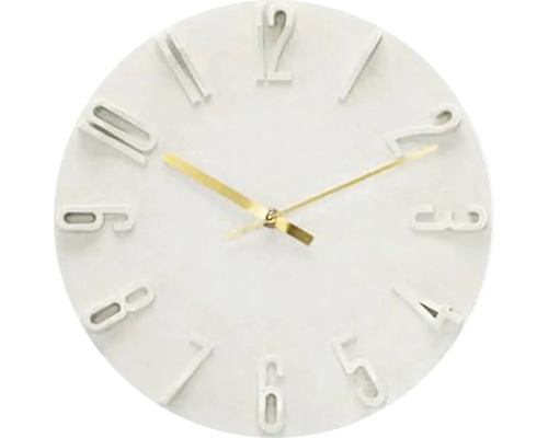 Runde Wanduhr mit Ziffern und Zeigern