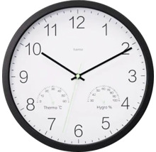 Horloge murale avec affichage thermo-hygromètre