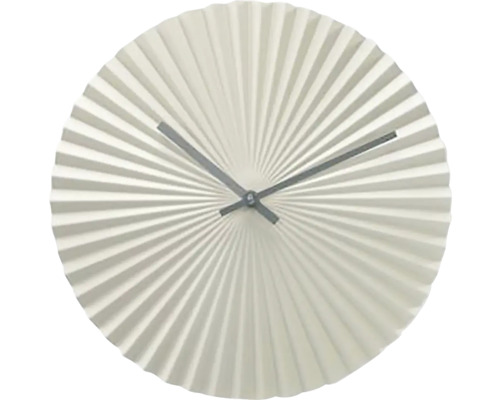 Horloge murale analogique Barbados aspect éventail silencieuse gris vert Ø 30 cm Horloge murale blanche avec motif en éventail et affichage de l''heure