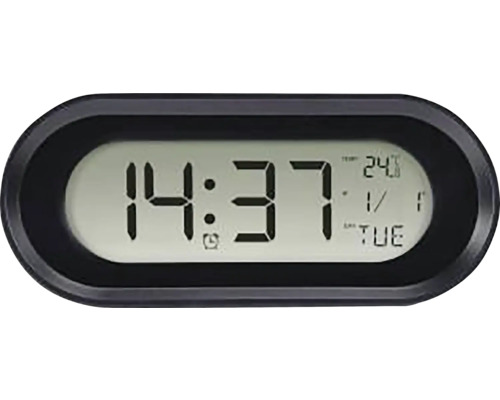 Horloge numérique avec affichage de l''heure, de la date et de la température