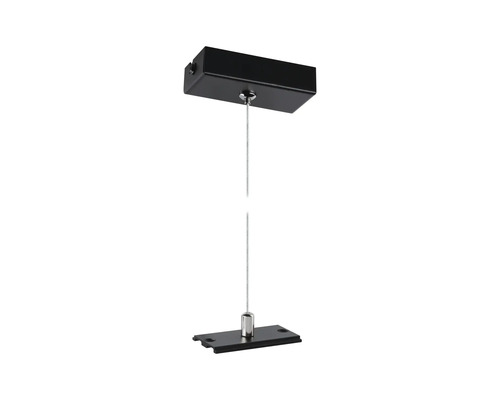 Suspension de lampe avec boîtier métallique et câble en acier
