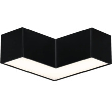 Plafonnier LED noir en forme d''angle