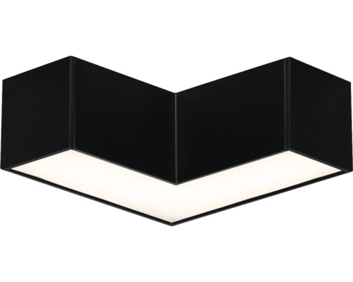 Plafonnier LED noir en forme d''angle