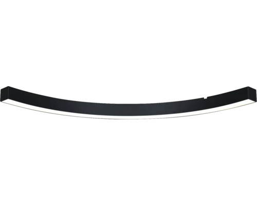 Canal lumineux Linion courbe à 90° 13W 3000 K 750 noir signalisation 53,5 cm 24V DC Plafonnier LED courbé