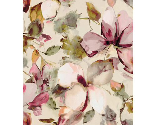 Digitaldruck Vlies 367577 Florentine 4 Magnolie pink 5-tlg. 300 x 265 cm Abstraktes Blumenmuster für Wandgestaltung