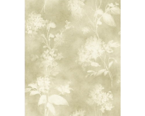 Vliestapete 481402 Florentine 4 Blüten grün Tapete mit Blumenmuster