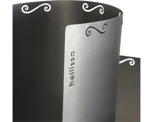 Bellissa Pflanzgefäß aus Metall mit dekorativen Aussparungen