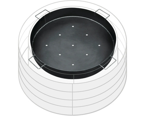 Insert de brasero avec poignées et trous