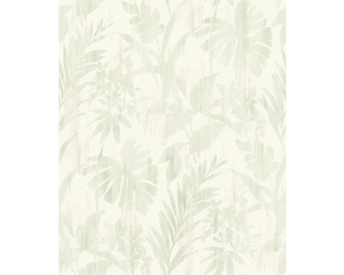 Vliestapete 410587 Beachhouse Blätter grün Tapete mit Pflanzenmuster