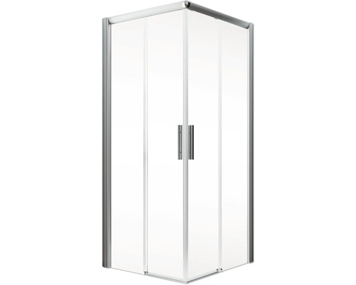 Cabine de douche avec portes coulissantes et cadre