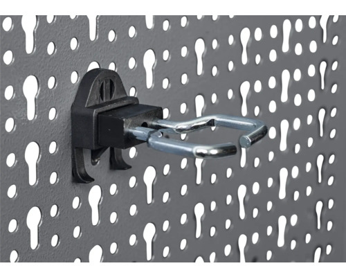 Werkzeughalter an Lochwand