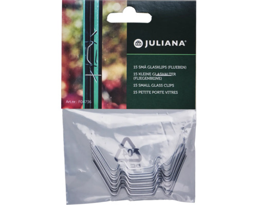Juliana Clips de vitrage pour serre, 15 pièces