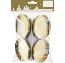 Vier Teelichthalter in Goldverpackung