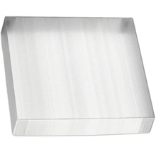 Diffuseur de lumière en verre acrylique avec structure rainurée