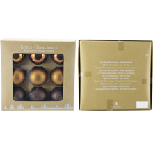Verpackung mit Christbaumkugeln aus echtem Glas