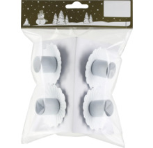 Paquet de huit bougeoirs en papier pour couronne de l''Avent