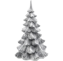 Dekorative, silberfarbene Weihnachtsbaumfigur