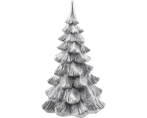 Dekorative, silberfarbene Weihnachtsbaumfigur