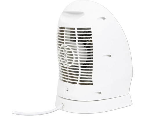 Radiateur soufflant blanc avec grille de protection