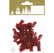 Rennes décoratifs en feutre, décoration de Noël