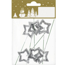 Glitzersterne am Stab zur Dekoration