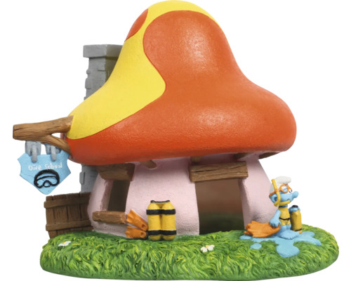 Schlumpfhaus mit Tauchschule als Dekoration für Aquarien