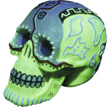 Dekorativer Totenkopf mit Mustern
