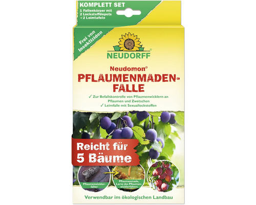 Neudorff Neudomon Pflaumenmadenfalle Komplettset zur Schädlingsbekämpfung