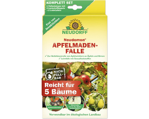 Piège pour nuisibles Neudorff Neudomon piège à asticots, pour contrôler les attaques d'asticots sur les pommes et les poires Piège pour nuisibles Neudorff Neudomon piège à asticots, pour contrôler les attaques d'asticots sur les pommes et les poires