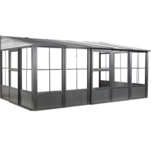 Serre avec murs et toit transparents